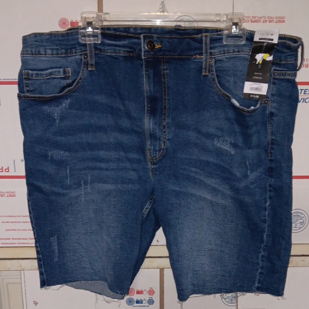 NWT NO BOUNDRIES SIZE 40 Men's Blue Denim Shorts (SKU N170)